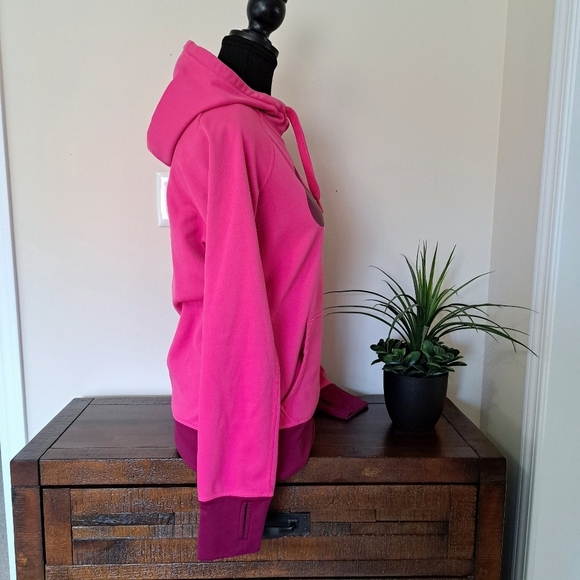 Nike Therma-Fit Hoodie Women's Small Pink Pullover Sweatshirt Nike Swoosh - Picture 3 of 15